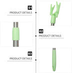 2pcs Closet Pole with Hook Telescoping Long Reach Stick Stainless Steel Clothing Hanger Garment Pole for Closet Shelf Ceiling