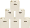 Yunkeeeper storage bins Cubes, Fabric Cube Organizer with Handle, Foldable Cube Bins for Cloth or Accessary Storage, 11x11x11
