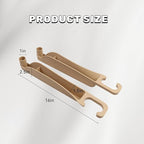 2PCS Car Seat Gap Filler Organizer, Multifunctional Seat Side Gap Filler Between Seat and Console, with Organizer & Hook Function for Avoiding Dropped Items, Universal Fits (Beige)