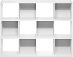 Furinno PELLI Book Shelf, 12-Cube Bookshelf, Cube Storage Organizer Bookcase, 11.7 x 47.6 x 36, for Living Room, Bedroom, Hom