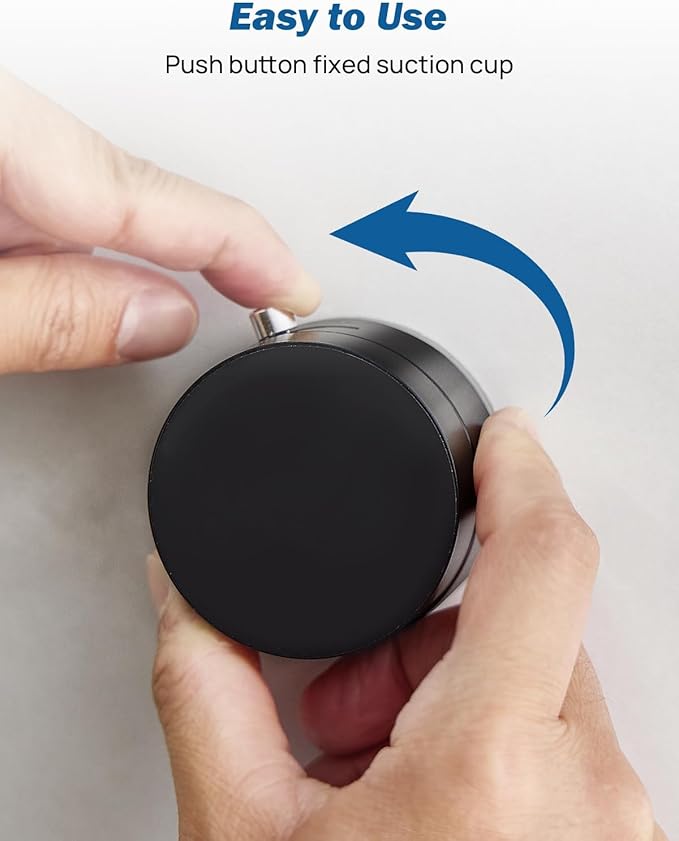 JOYTUTUS Shower Phone Holder, Reusable Suction Cup Phone Mount for Shower, Mirror, Kitchen, Window & Bathroom, Shower Phone Mount Compatible with iPhone 16, 15, 14, 13, 12 & All Phones,Black,2 Pack