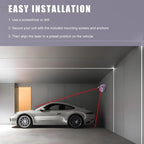 Parking Guide Assist Laser Sensor, 360 Degree Adjustable Laser Head Car Garage Sensor, Universal Dual Lasers Garage Sensors for Parking Guide, Parking Aid Car Accessories