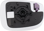 TRQ Driver Side Mirror Glass Blind Spot For Factory Equipped Mirrors Compatible with 2017-23 Mazda CX-5