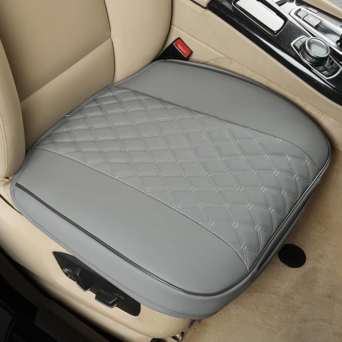 Black Panther PU Car Seat Cover, Front Seat Protector Compatible with 90% Vehicles,Embroidery,Anti-Slip & Full Wrapping Botto