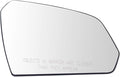 TRQ Passenger Side Mirror Glass Heated Snap-On Compatible with 2015-2019 Hyundai Sonata HY1325104