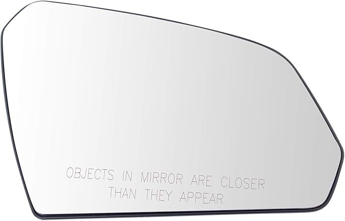 TRQ Passenger Side Mirror Glass Heated Snap-On Compatible with 2015-2019 Hyundai Sonata HY1325104