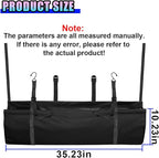 Hanging Car Trunk Organizer, Large Capacity Backseat Storage Bag with Adjustable Straps, Waterproof Collapsible Cargo Bag