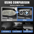 2025 Upgraded Headlight Restoration Kit,Automotive Headlamp Restoration Fluid Oxidized,Multifunctional Headlight Cleaner for 