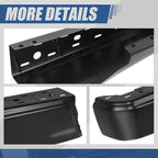 Auto Dynasty Rear Bumper End Caps Cover Compatible with 2015-2020 Ford F-150, Driver Left Side, Non Parking Sensor Holes, Primered/Painted Black