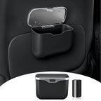 HOLDCY Car Trash Can, Waterproof Multi‑Functional Auto Trash Bin for Door/Console/Seat Back, Universal Vehicle Garbage Can for Car/Truck/SUV Drivers (Black)