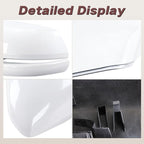 Left and Right Side Mirror Cap Covers With Trun Signal Compatible With 2017-2022 Honda CR-V CRV,2016-2022 Honda HRV HR-V Side Outer Rearview Wing Mirror Cap White Replace#76201-T1W-A01(2PC)