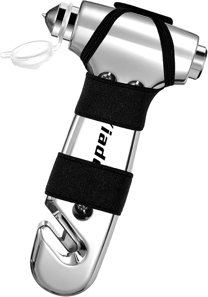 Glass Breaker, 3-in-1 Emergency Escape Tool with seat Belt Cutter and Glass Breaker, Safety Emergency Car Escape Tool for Car