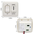 12 Volt RV Light Dimmer Switch, 12V Rv DC LED Toggle Light Dimmer Switch, DC High Side Dimmer Light Switch for Dimmable LED Halogen, Incandescent - RV, Auto, Truck, Marine, and Strip Lighting