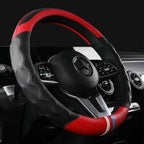 13 Inch Golf Cart Steering Wheel Cover, Anti Slip Breathable Leather Steering Wheel Cover, Comfortable Grip Feeling for EZGO TXT & RXV (Blue)
