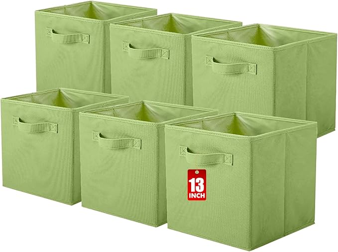 ShellKingdom Storage Bins, Foldable Fabric Storage Cubes And Cloth Storage Organizer Drawer For Closet And Toys Storage, 13 X
