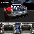 Upgrade Dynamic Flowing Car LED Trunk Light Strip, 158Inch Universal Flexible Cutting Silicone Waterproof Neon Lights Strip, 12V Interior Ambient Lighting for Cars SUVs(White)