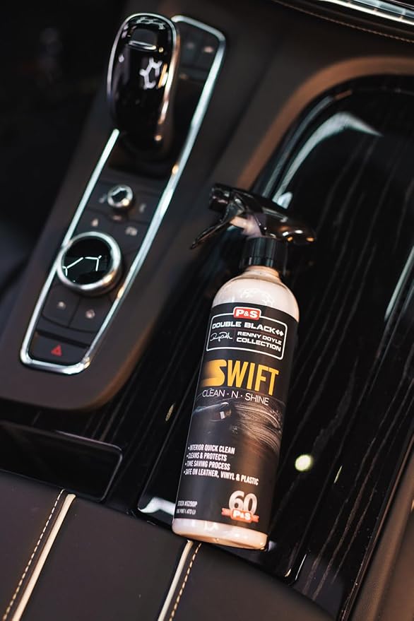 P & S PROFESSIONAL DETAIL PRODUCTS Swift Clean & Shine - Interior Cleaner & Protectant for Leather, Vinyl, Plastic - Cleans, 
