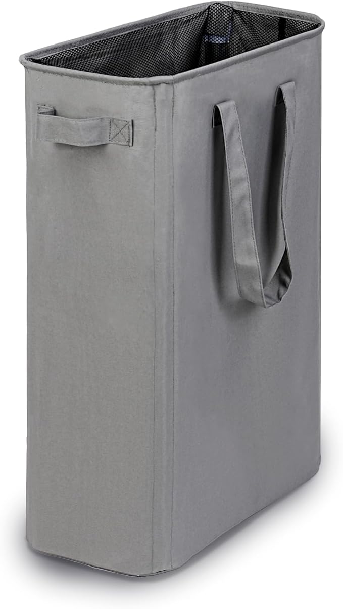 efluky Slim Laundry Basket, Narrow Laundry Hamper with Handles, Collapsible Dirty Clothes Hamper, Tall Laundry Bin for Laundr