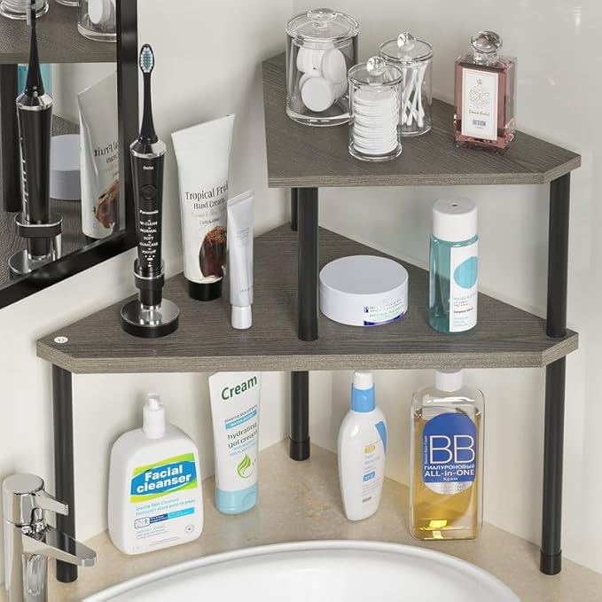 Weenson Bathroom Counter Organizer Over Sink Organizer for Toiletries, Makeup, Kitchen Countertop Organizer Spice Rack for Sa