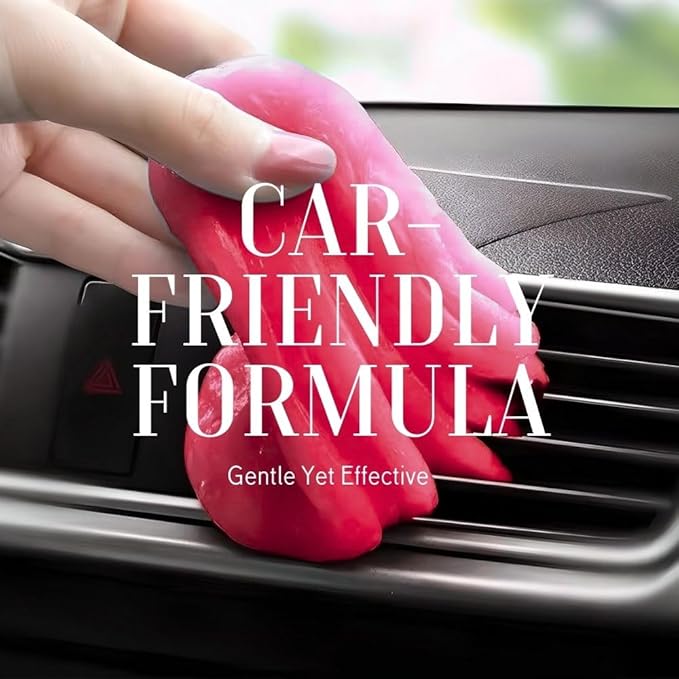Ultimate Pink Car Cleaning Gel: Automotive Detailing Putty for Interior Care, Vent Cleaning, and Dust Removal Reusable Cleani