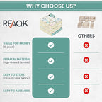 RFAQK Dresser Drawer Organizer Clothes-18 Pack Underwear Clothing Drawer Organizer for Baby, Nursery, Closet-Foldable Fabric 