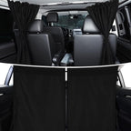 Tallew 5 Pcs Car Window Covers Sun Shades Black Divider Car Curtain Magnetic Privacy Side Sunshade Accessories for Men Adult Auto Camping Sleeping