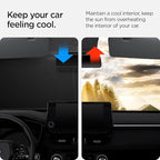 Spigen Triple-Coated CryoShade Front Windshield Sunshade (Reinforced Velcro Strap) for Toyota RAV4 2019-2025 and RAV4 Prime 2021-2025