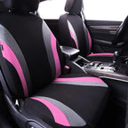 CAR PASS Line Rider Sporty Cloth 11PCS Universal Fit Car Seat Cover -100% Breathable with 5mm Composite Sponge Inside,Airbag 