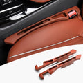 2pcs Car Seat Gap Filler Storage Organizer Multifunctional Prevent Falling Car Seat Gap Blocker Plug for Cars Suvs Truck Rv Car Keep Tidy Tool, Car Essentials Decor Accessories Interior Gift, Orange