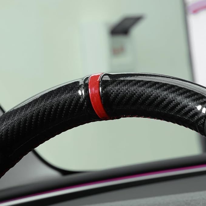 MEWANT DIY Stitching Steering Wheel Cover Wrap for Tesla Model 3 Highland 2023-2025/Model Y 2025 Accessories