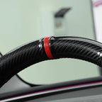 MEWANT DIY Stitching Steering Wheel Cover Wrap for Tesla Model 3 Highland 2023-2025/Model Y 2025 Accessories