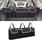 Car Trunk Organizer and Storage, Backseat Hanging Organizer for SUV, Truck, MPV, Waterproof, Collapsible Cargo Storage Bag