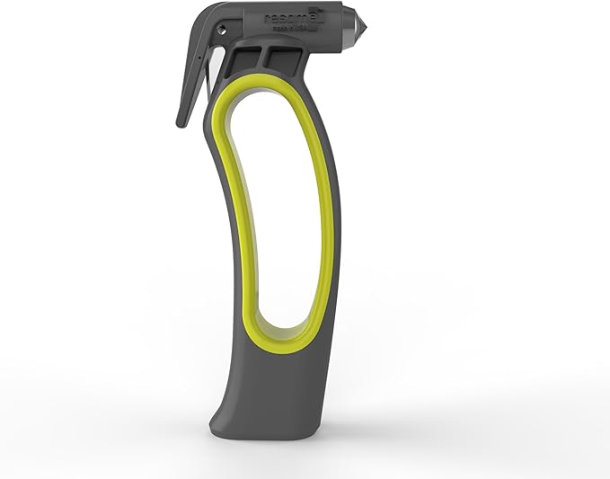 Resqhammer, Ultimate Safety Hammer, Seat Belt Cutter and Window Breaker, Emergency Family Car Escape Tool, Portable and Compa
