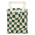 Car Garbage Can, Seat Back Hanging Cute Car Trash Can Bag, Car Organizer and Storage Bag for Travelling, Outdoor Cute Green Checkerboard