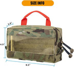 KRYDEX Clear Top Insert Bag with Hook Panel Tactical Packing Cube Travel Organizer Bag (Samll-MC)