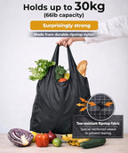 Compact Reusable Grocery Tote Bag – Lightweight, Foldable & Packable Shopping Bag for Travel
