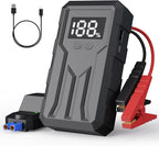 Jump Starter 4000A Peak, Portable Car Battery Jump Starter for 9L Gas 8L Diesel Engines, Power Pack with LED Flashlight, USB