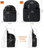 Surblue Backpack Organizer Insert Liner Hanging Travel Rucksack Purse and Handbag Insert Pocket, High-capacity Divider Foldab