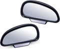Car Blind Spot Mirrors(5.12 * 2.75in), Adjustable Auxiliary Universal Wide Angle Mirror for Universal Car SUV Mirrors Strong Adhesive HD Glass Mirror Frame Thickness Less than 5MM (L+R)