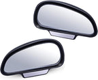 Car Blind Spot Mirrors(5.12 * 2.75in), Adjustable Auxiliary Universal Wide Angle Mirror for Universal Car SUV Mirrors Strong Adhesive HD Glass Mirror Frame Thickness Less than 5MM (L+R)