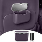 HOLDCY Car Trash Can, Waterproof Multi‑Functional Auto Trash Bin for Door/Console/Seat Back, Universal Vehicle Garbage Can for Car/Truck/SUV Drivers (Purple)