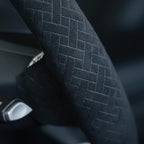 MEWANT Hand Stitched Steering Wheel Cover for Tesla Model 3 2017-2023 / Model Y 2020-2023 for Tesla Model 3/Y Accessories(3D Style)