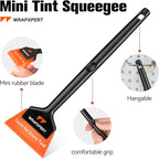 WRAPXPERT Window Tint Tools 2Pack, Small Squeegee 5 inch & Mini Squeegee for Car Window, Rubber Scraper Kit for Front Windows Rear Glass, Auto Car Glass Film Installation