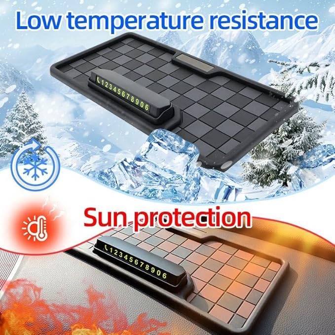 Yourkarts Anti-Slip Car Dashboard Mat for Phone, Universal Non-Slip Sticky Rubber Pad, Superior Anti-Slip Technology (Rectang