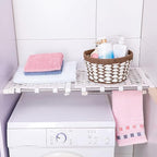 Hershii Tension Shelf Expandable Closet Organizer Adjustable Rod Heavy Duty Hanging Rail Rustproof DIY Storage Rack 4-Bar Ext