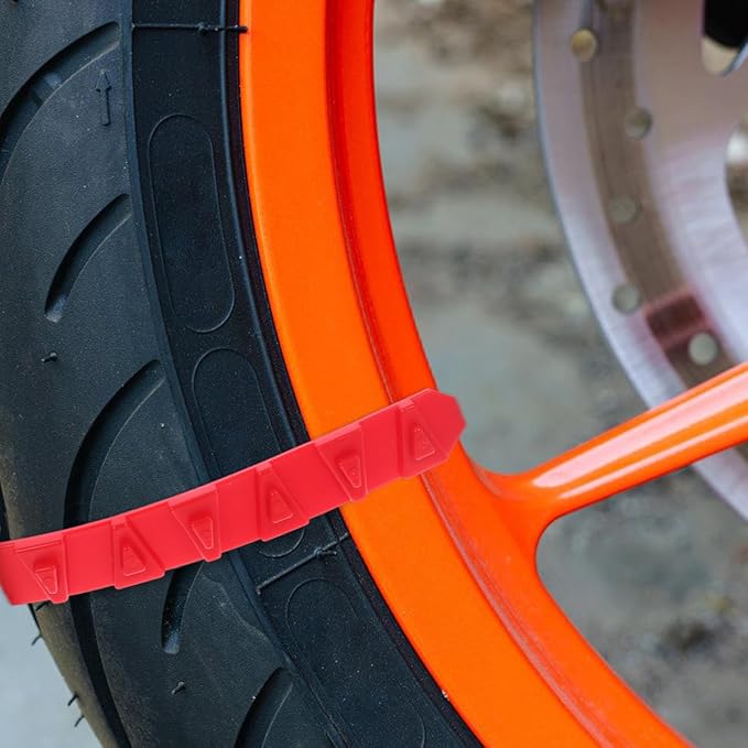10Pcs Electric Vehicle Anti-Slip Tire Chains for Snow Motorcycle Scooter Wheel Chains Quick Installation Durable Traction Aid
