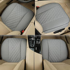 Black Panther PU Car Seat Cover, Front Seat Protector Compatible with 90% Vehicles,Embroidery,Anti-Slip & Full Wrapping Botto
