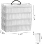 VTG Diamond Painting Storage Containers with 320 Grids Diamond Art Storage Bead Organizer Painting Accessories DIY Jewelry Cr