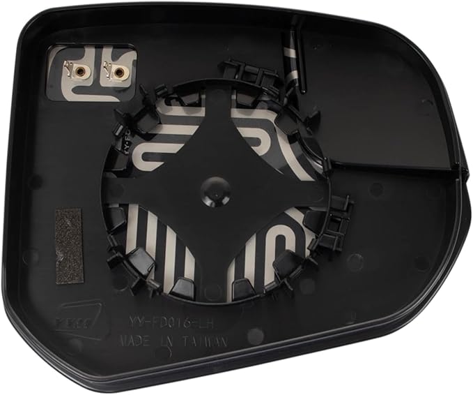 TRQ Driver Side Mirror Glass Heated Snap On Compatible with 2014-2022 Ford Transit Connect FO1324168