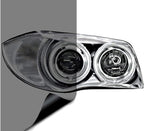 VViViD® Smoke Black Gloss Vinyl Headlight Foglight Transparent Tint Wrap Self-Adhesive (16" x 48" w/Detailer and Felts)